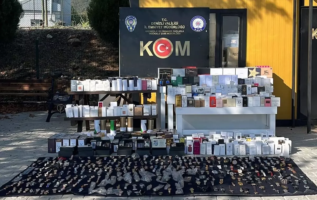 Denizli'de Kaçakçılık Operasyonu: Binlerce Kaçak Parfüm ve Saat Ele Geçirildi