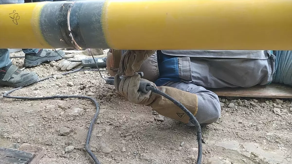 Dikmen'de Doğal Gaz Hattı Dönemi Başladı