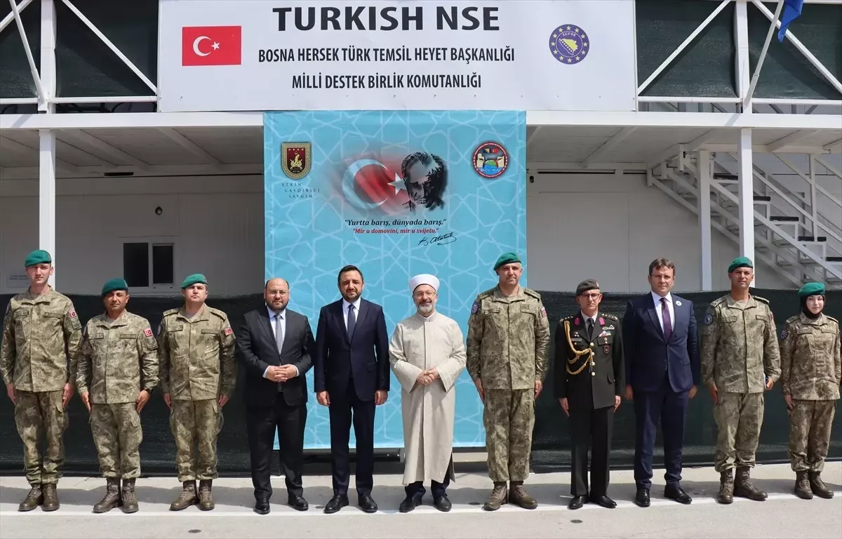Diyanet İşleri Başkanı Ali Erbaş Bosna-Hersek'te EUFOR Türk Temsil Heyeti'ni Ziyaret Etti