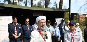 Diyanet İşleri Başkanı Ali Erbaş, Kudüs ve Filistin Davasını Destekleme Kampı'nı Ziyaret Etti
