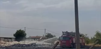 Diyarbakır'da Plastik Atık Yangını Söndürüldü