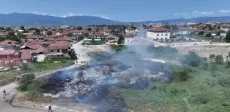 Düzce'de Çalılık Alanda Yangın Söndürüldü
