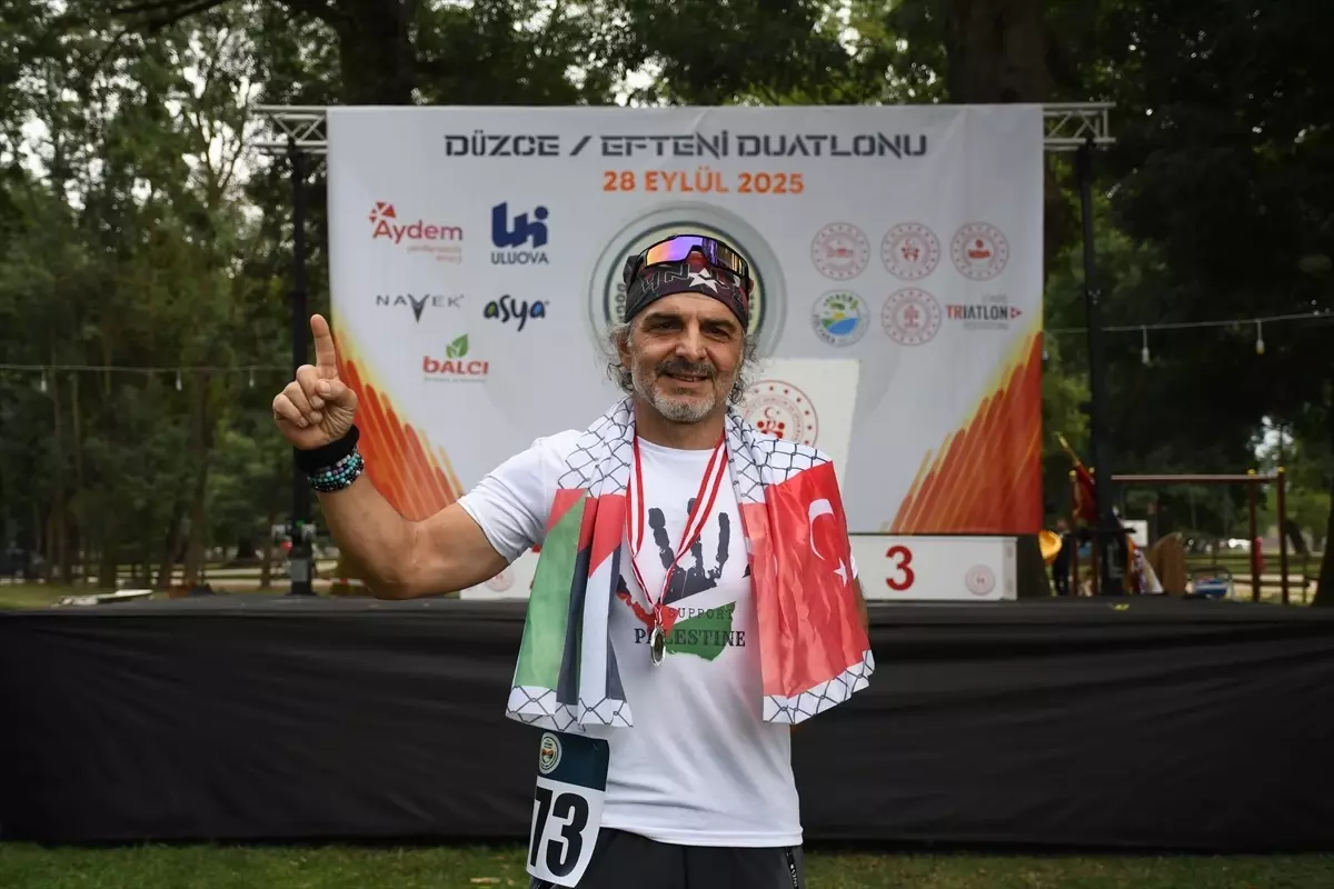 Efteni Duatlonu'nda 100'ü Aşkın Sporcu Yarıştı