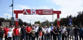 Düzce'de off-road tutkunları '15 Temmuz Demokrasi ve Milli Birlik Günü' turu düzenledi