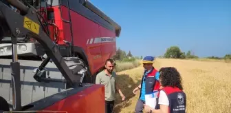 Çanakkale'de Anız Yangınlarına Karşı Biçerdöver Kontrolleri Başlatıldı