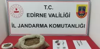 Edirne'de Uyuşturucu Operasyonu: 1.7 Kilo Esrar Ele Geçirildi