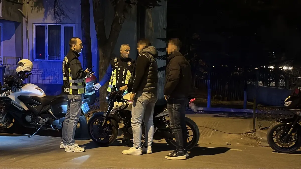 Edirne'de Alkollü Motosiklet Sürücüsüne 28 Bin Lira Ceza