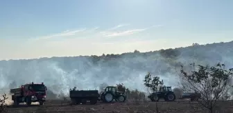 Edirne'de Biçerdöverde Çıkan Yangın Ormana Sıçradı