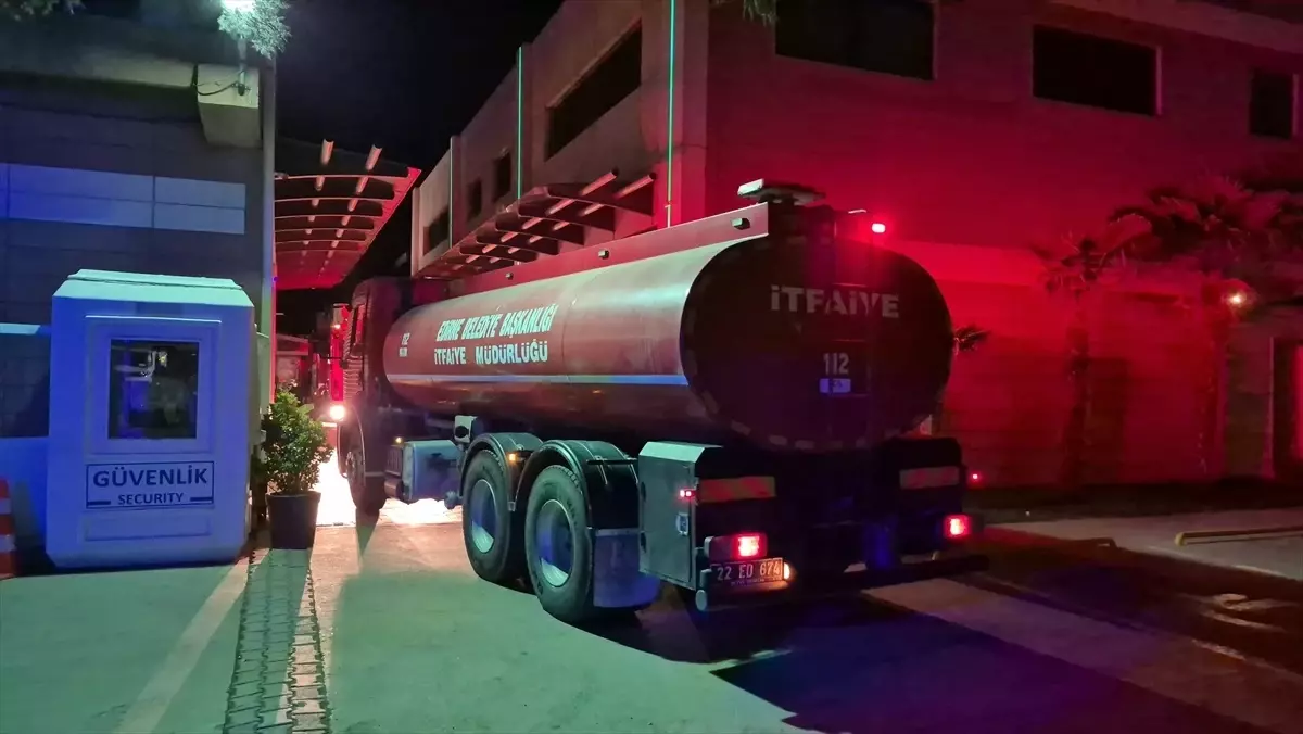 Edirne'de Restoranda Yangın Çıktı