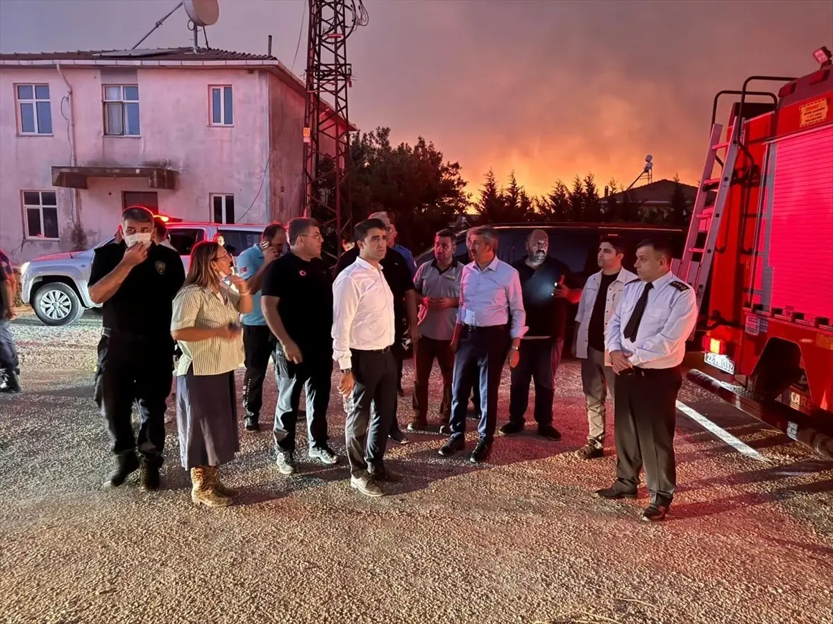 Edirne Enez'de Orman Yangınına Hızla Müdahale Ediliyor