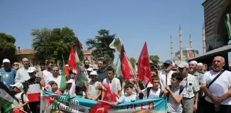 Edirne'de Çocuklar Gazze için Seslerini Yükseltti