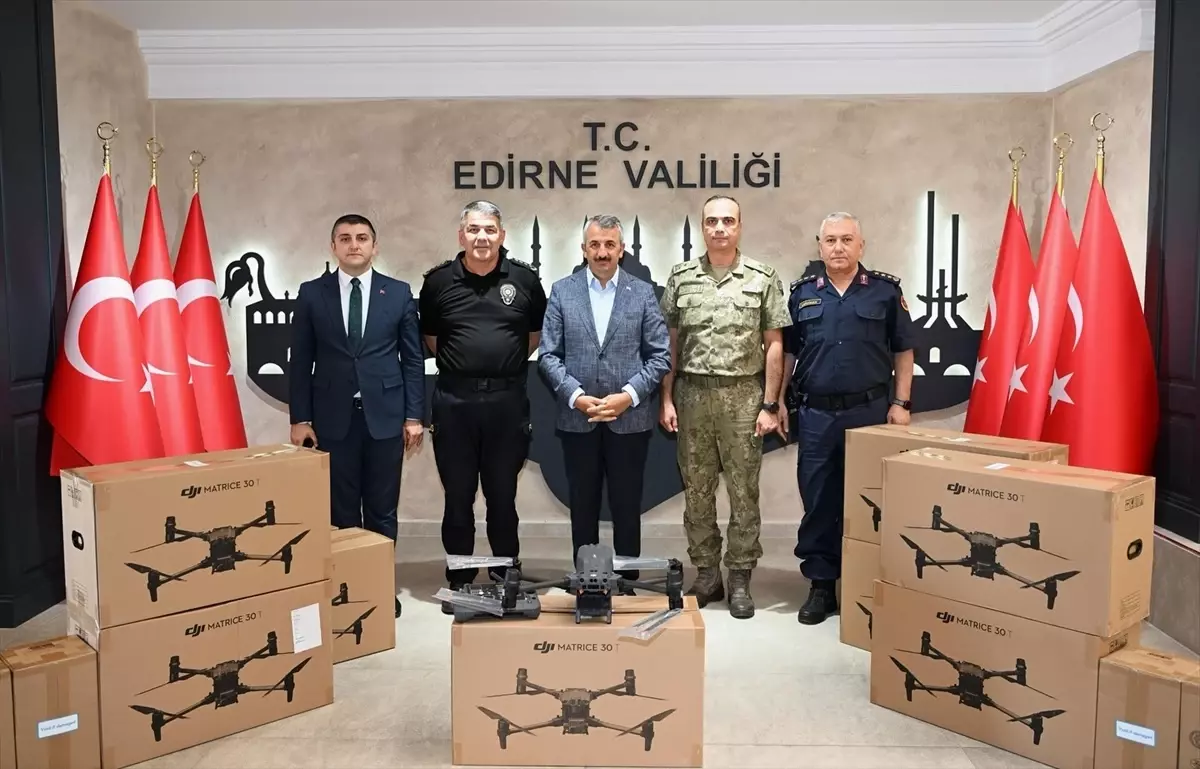Edirne'nin Güvenlik Güçlerine Yeni İHA Desteği
