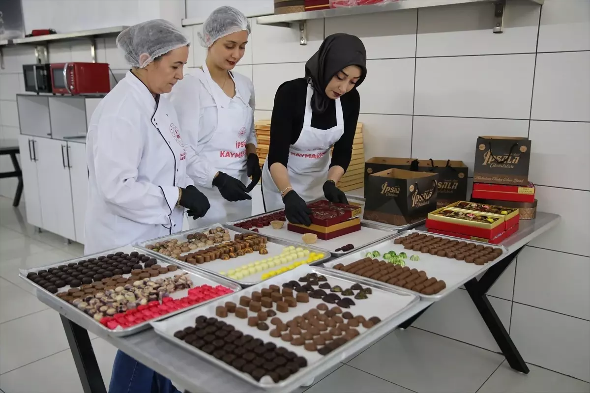 Edirne'de Kadın Girişimciler Çikolata Üretimine Kooperatifle Devam Ediyor