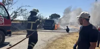 Edirne'de Akaryakıt Tankeri Yangını
