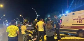 Edirne'de Ticari Taksi ile Elektrikli Motosiklet Çarpıştı: 1 Yaralı