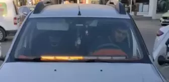 Edirne'de Usulsüz Çakar Kullanan Sürücüye Yüksek Ceza
