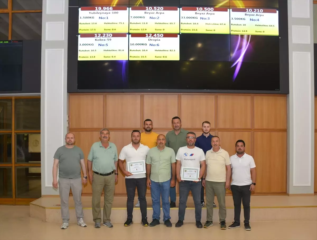 Edirne Ticaret Borsasında Yeni Mahsul Buğday 20 Liradan Satışa Sunuldu