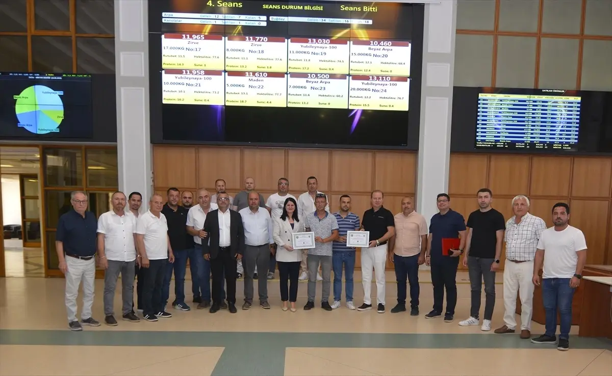Edirne Ticaret Borsasında Yeni Mahsul Kanola Satışı Başladı