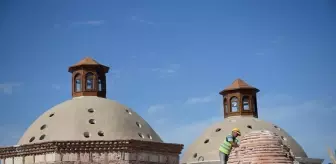 Edirne'deki Gazi Mihal Hamamı'nın Restorasyonu Devam Ediyor