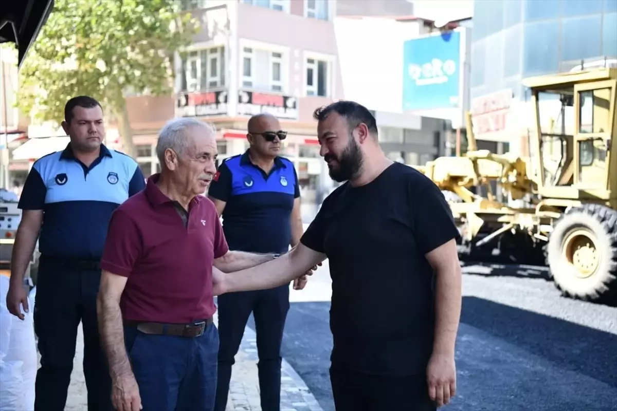 Keşan Belediye Başkanı Özcan Asfalt Çalışmalarını İnceledi