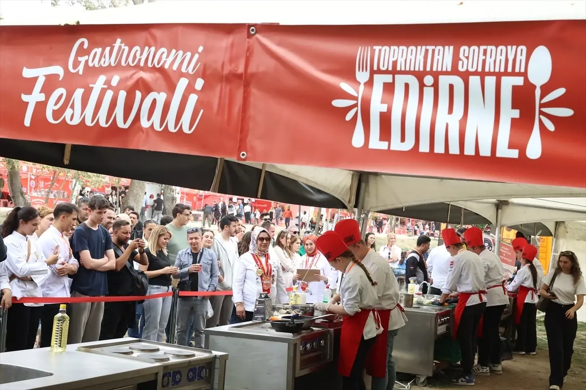 Edirne Gastronomi Festivali'nde Aşçı Adayları Yarıştı