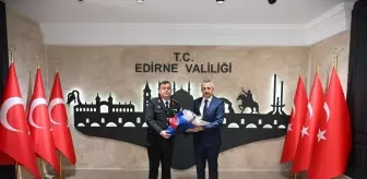 Edirne Jandarma Komutanı, Vali Sezer'i Ziyaret Etti