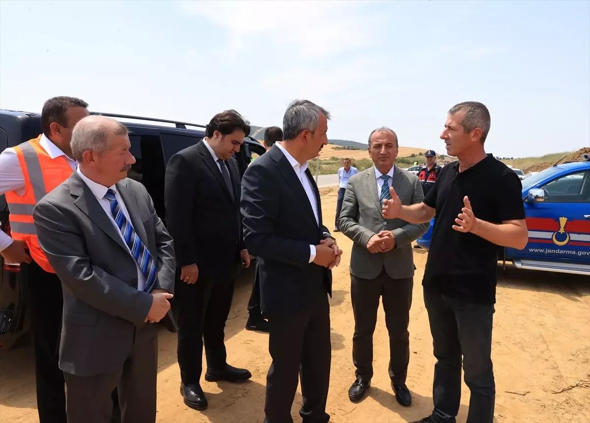Edirne Valisi Sezer, Enez'e Ulaşımı Sağlayan Yolun Çalışmalarını Hızlandırıyor