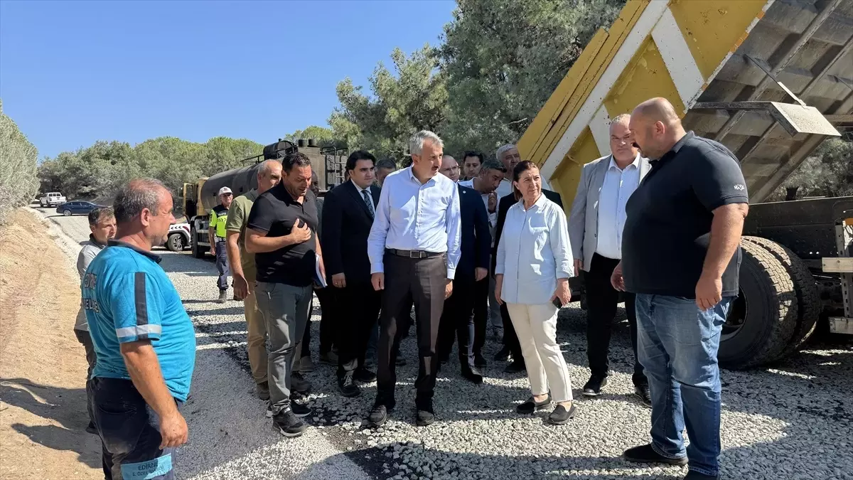 Edirne Valisi Sezer, Sultaniçe Sahil Yolunun İnşaatını İnceledi