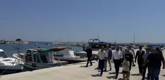 Edirne Valisi Saros Körfezi'nde İncelemelerde Bulundu