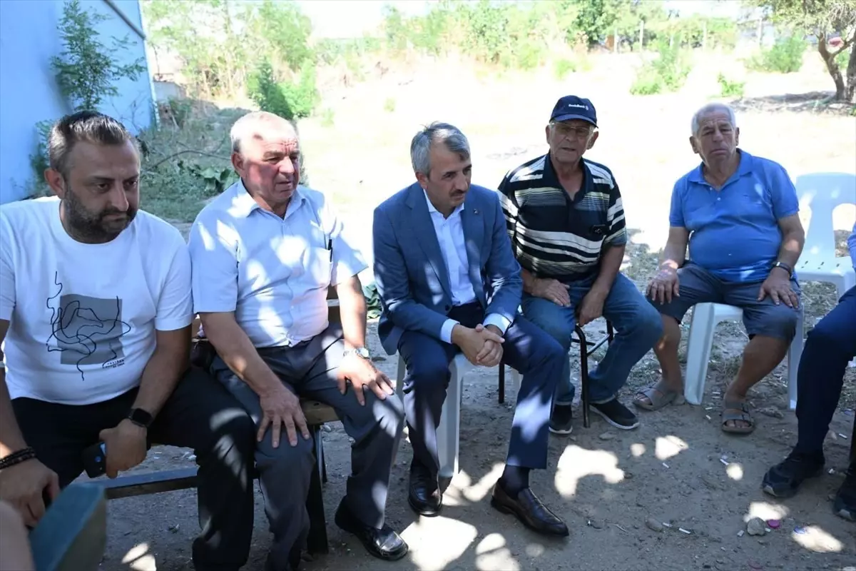 Edirne Valisi Yangın Bölgesini Ziyaret Etti