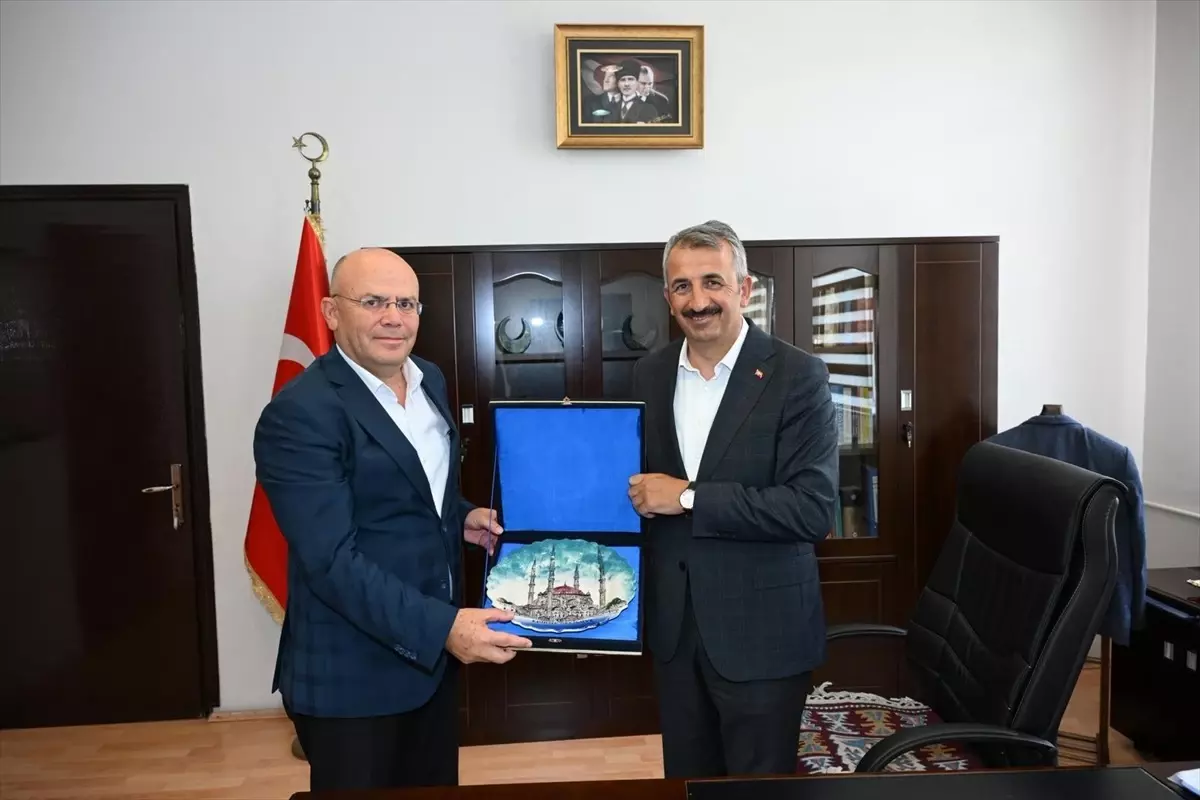 Edirne Valisi Sezer, Uzunköprü Kaymakamı Köken'i Ziyaret Etti
