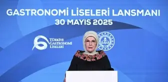 Emine Erdoğan, 'Türkiye Gastronomi Liseleri Projesi' tanıtım programına katıldı Açıklaması