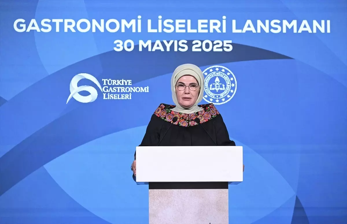 Emine Erdoğan, 'Türkiye Gastronomi Liseleri Projesi' tanıtım programına katıldı Açıklaması