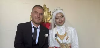 Endonezyalı Gelin İstanbul'da Hakkarili Damatla Evlendi