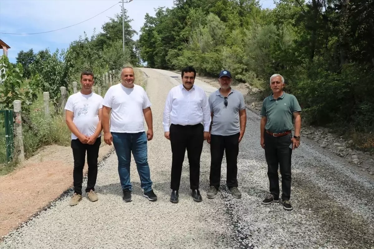 Sinop Erfelek'te Asfaltlama Çalışmaları Devam Ediyor