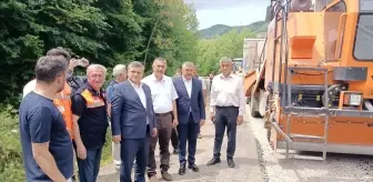 Sinop'ta Turizm Yolunda Asfaltlama Çalışmaları Başladı