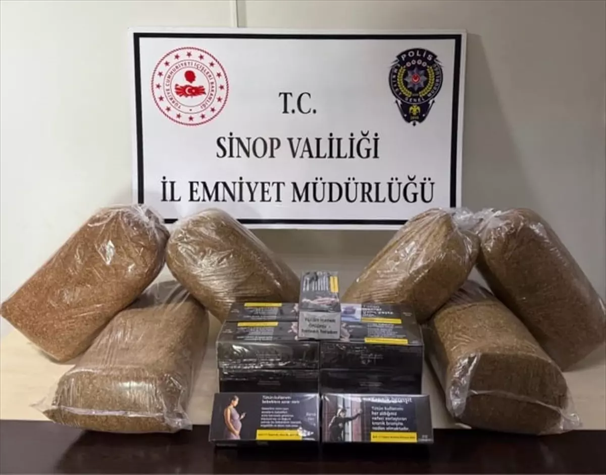 Erfelek'te Kaçak Tütün Operasyonu: 1 Gözaltı