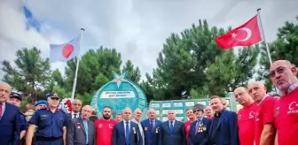 Ertuğrul Fırkateyni'nde şehit olan 71 Trabzonlu asker anısına yaptırılan anıt açıldı