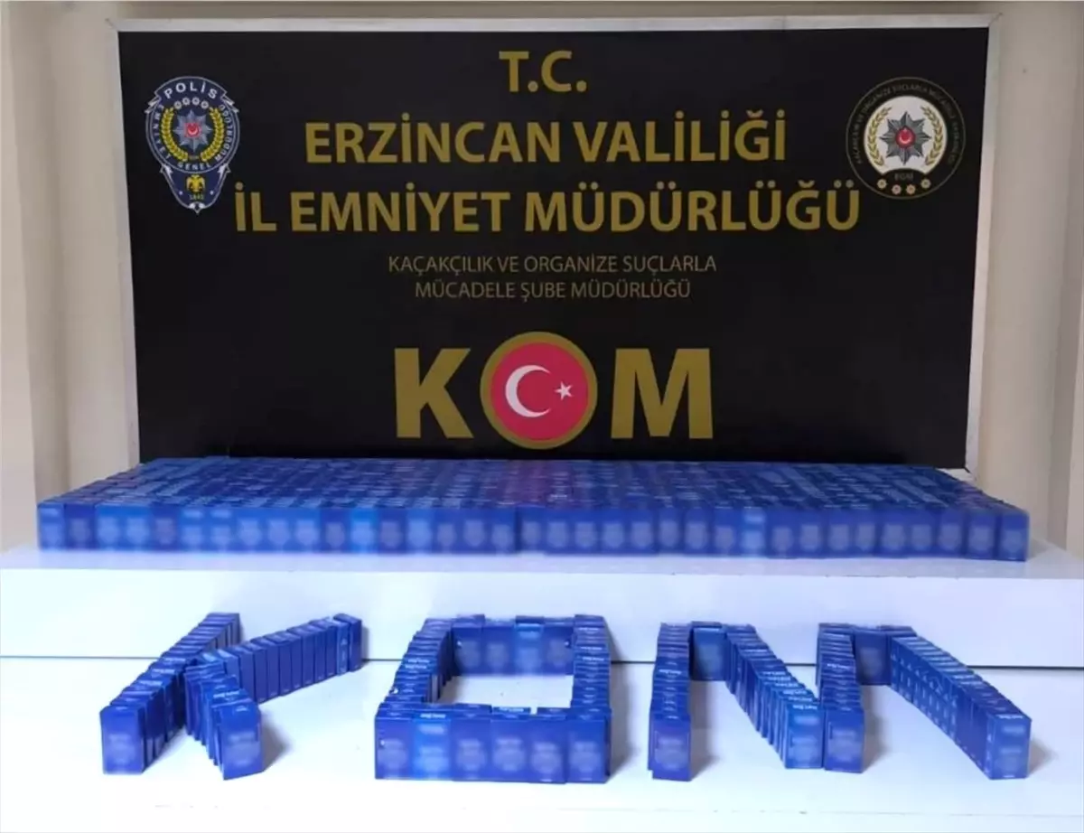 Erzincan'da Kaçakçılık Operasyonu: İki Şüpheli Gözaltında