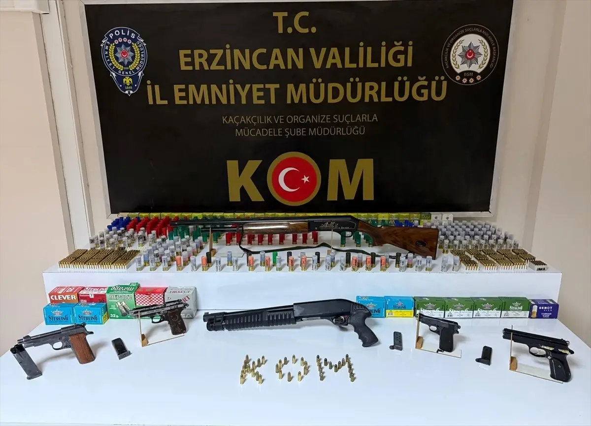 Erzincan'da Ruhsatsız Silah Operasyonu: İki Tutuklama