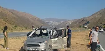Erzincan'da Takla Atan Araçta 7 Kişi Yaralandı