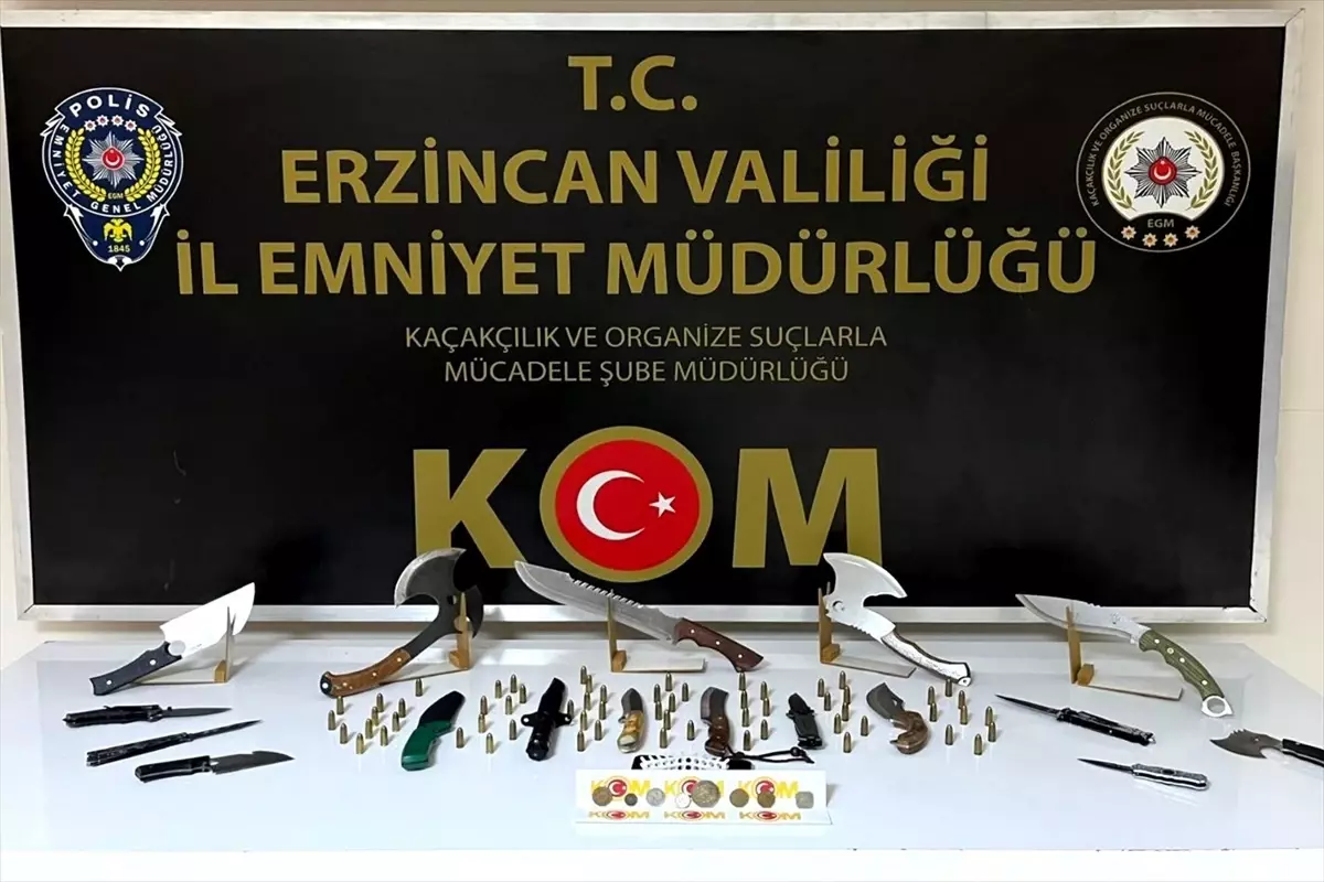 Erzincan'da Tarihi Eser Kaçakçılığı Operasyonu: 2 Gözaltı
