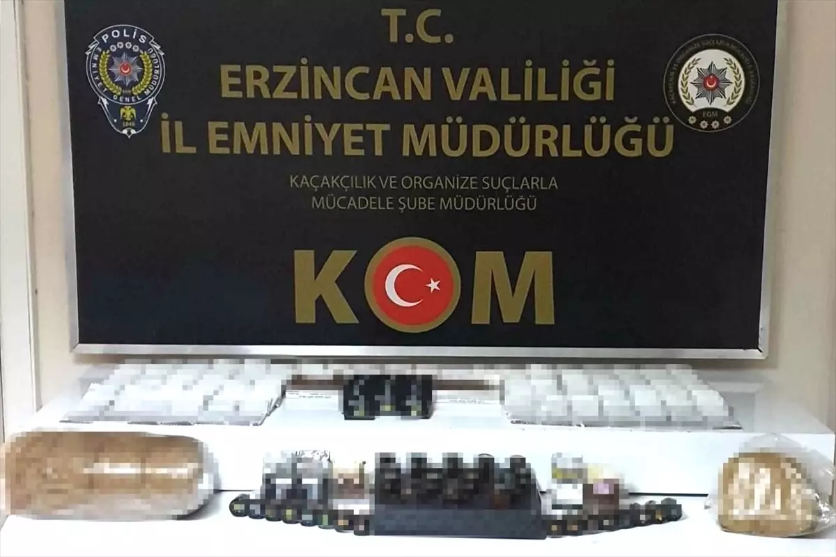 Erzincan'da Tütün ve Sigara Kaçakçılığı Operasyonu: 2 Gözaltı