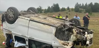 Erzincan'da Takla Atan Araçta 6 Kişi Yaralandı