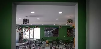 Erzurum'da belediye atölyelerinin atıklarıyla İklim ve Sıfır Atık Kafe kuruldu