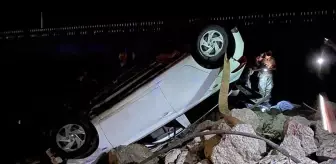 Erzurum'da Köprüden Düşen Otomobilde 1 Ölü, 1 Yaralı