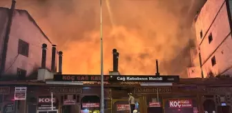 Erzurum'da Cağ Kebap Restoranında Yangın Çıktı