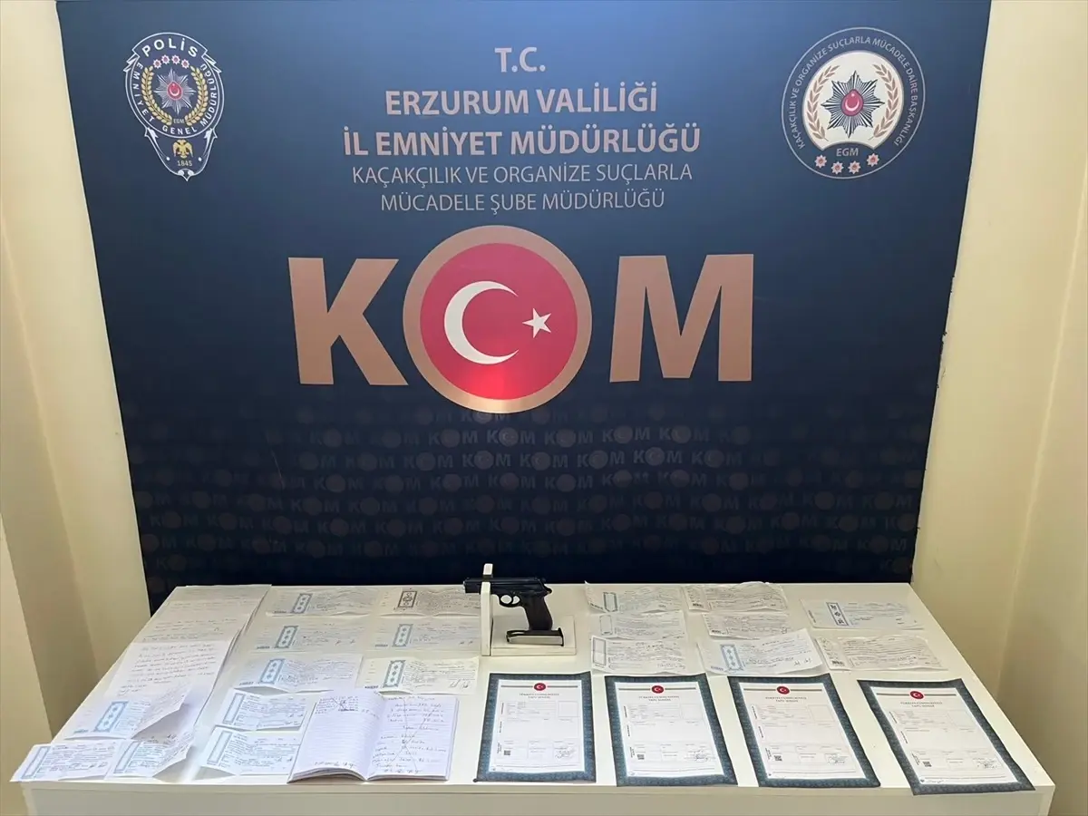 Erzurum'da Tefecilik Operasyonu: 3 Tutuklama