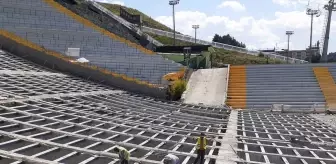 Erzurum'daki Kayakla Atlama Kulelerinde Ahşap Pist Çalışmaları Başladı