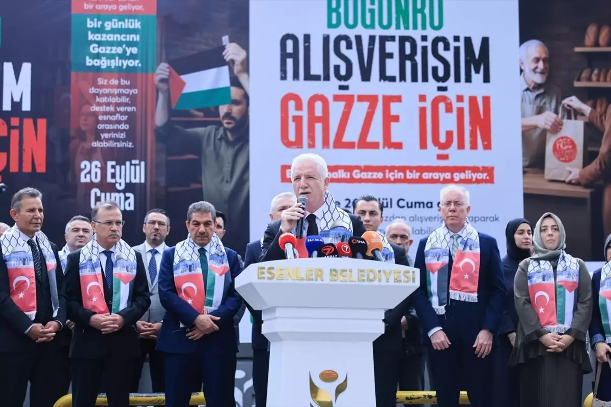 Esenler Esnafından Gazze İçin Büyük Destek